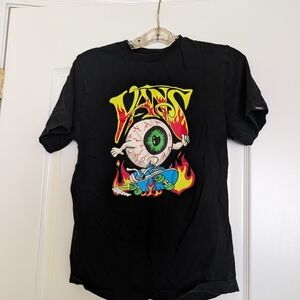 Vans Black Graphic T-Shirt Kids Large 12-14